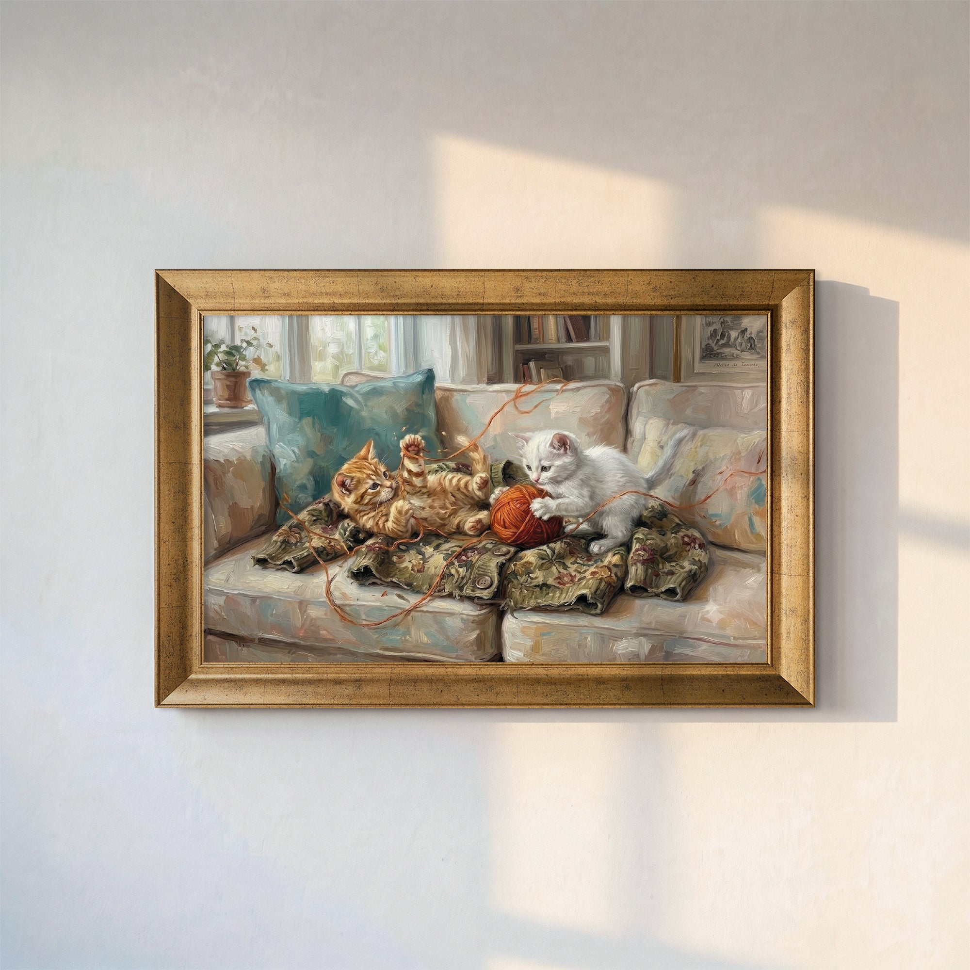 Vintage Vase and Flowers Canvas Painting