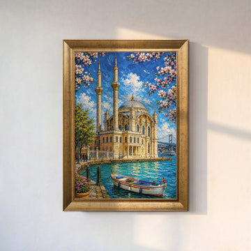 Vintage Vase and Flowers Canvas Painting