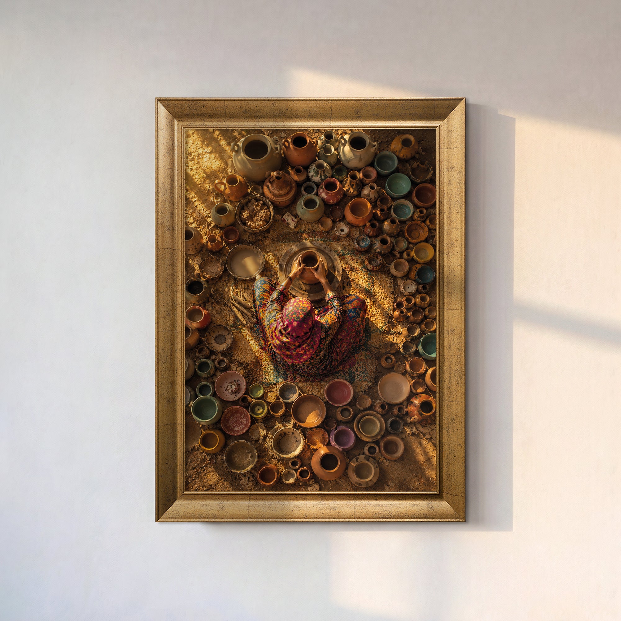 Vintage Vase and Flowers Canvas Painting