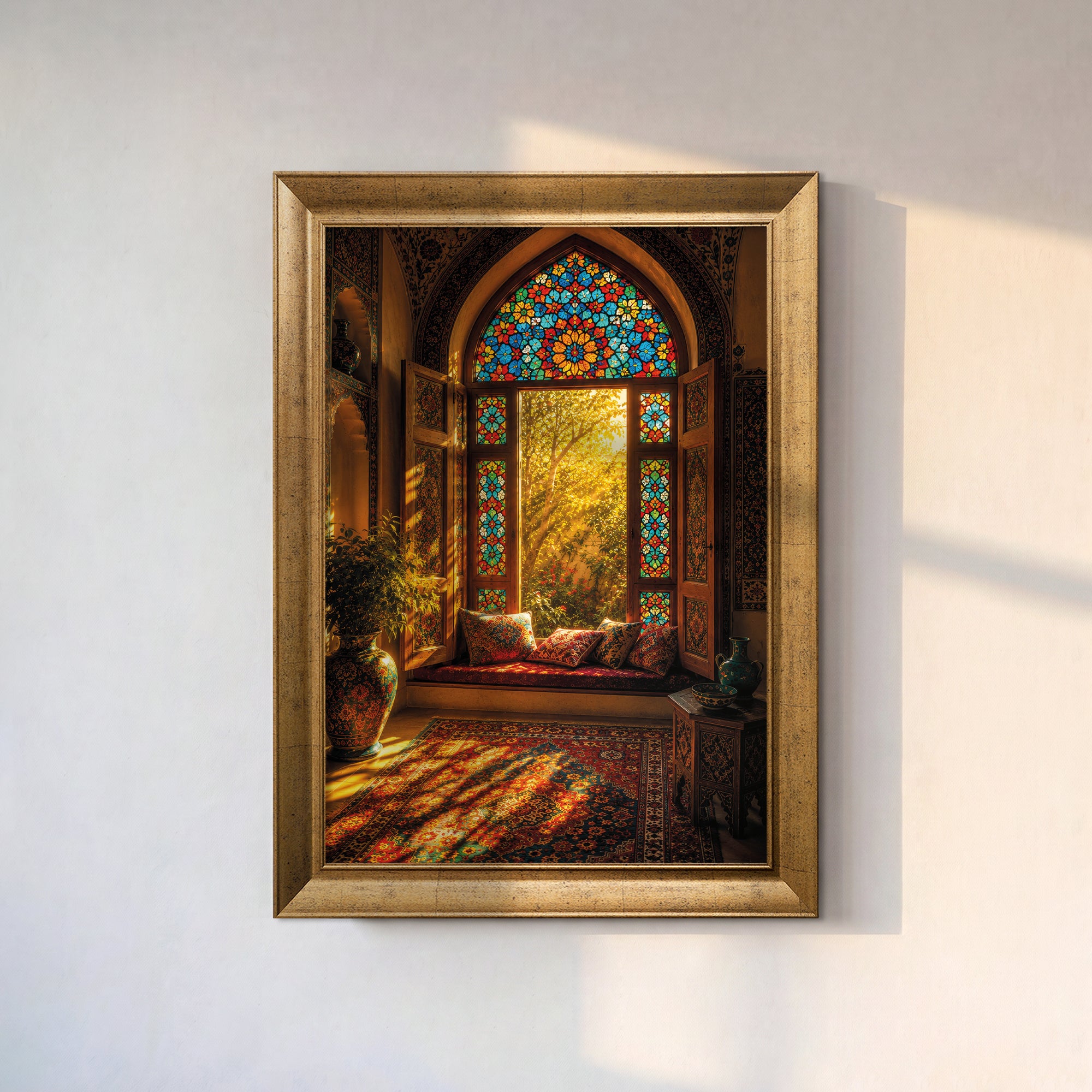 Vintage Vase and Flowers Canvas Painting