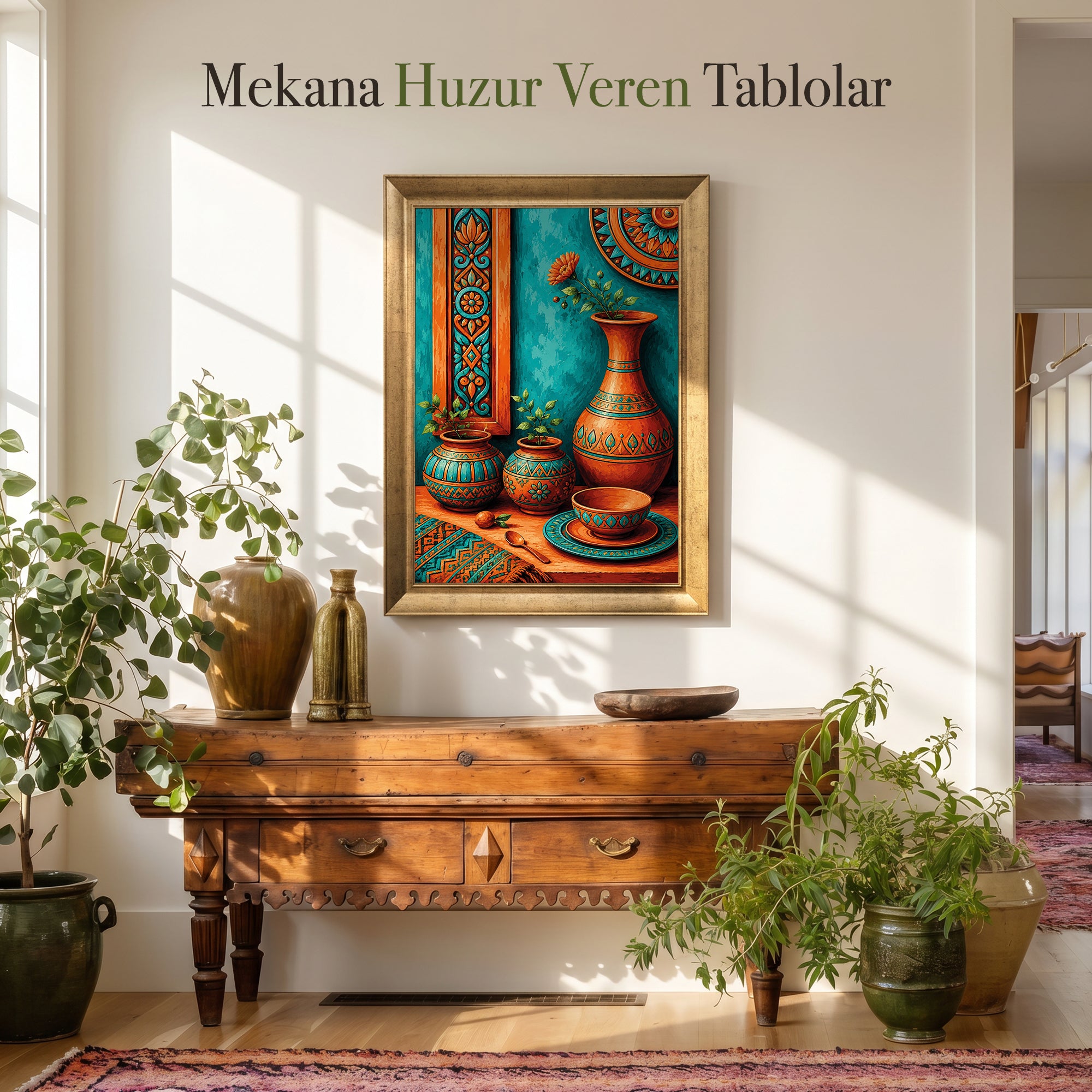Vintage Vase and Flowers Canvas Painting