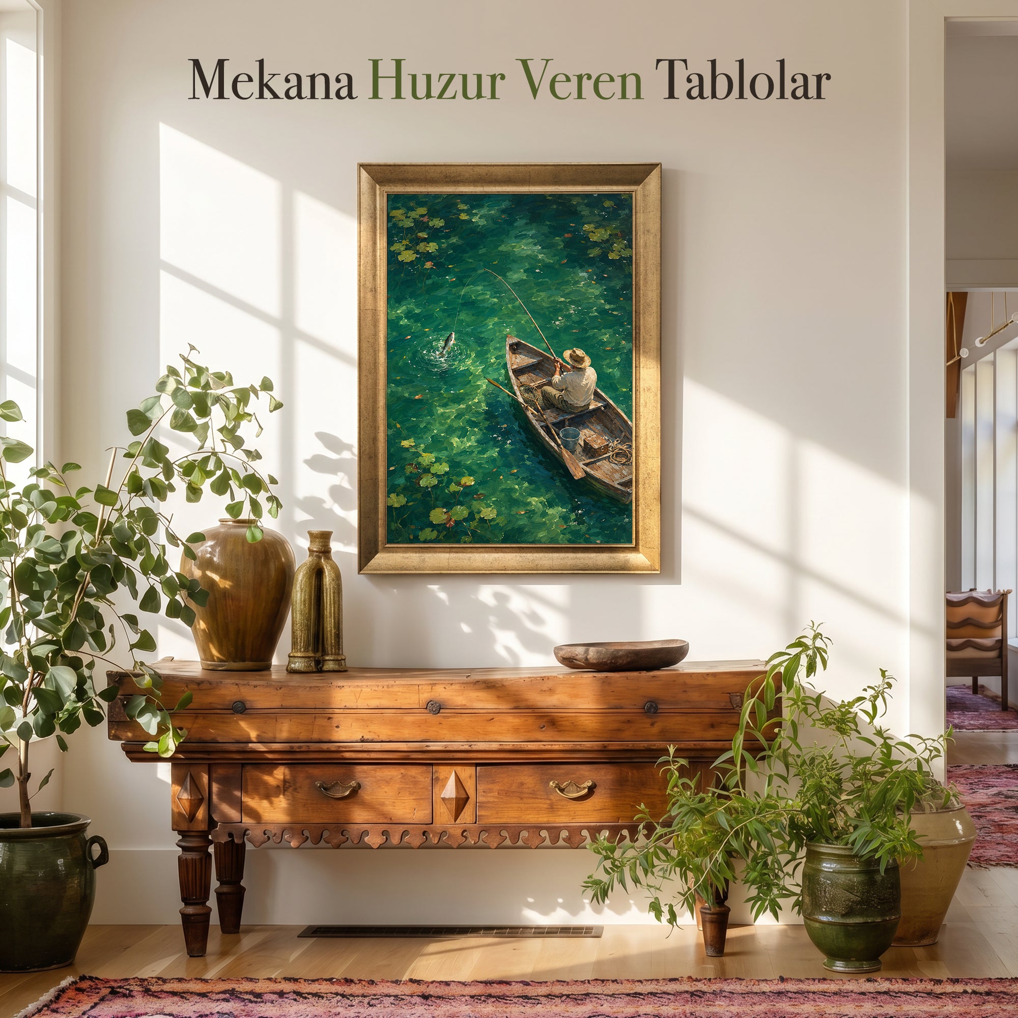 Balıkçı Kanvas Tablo