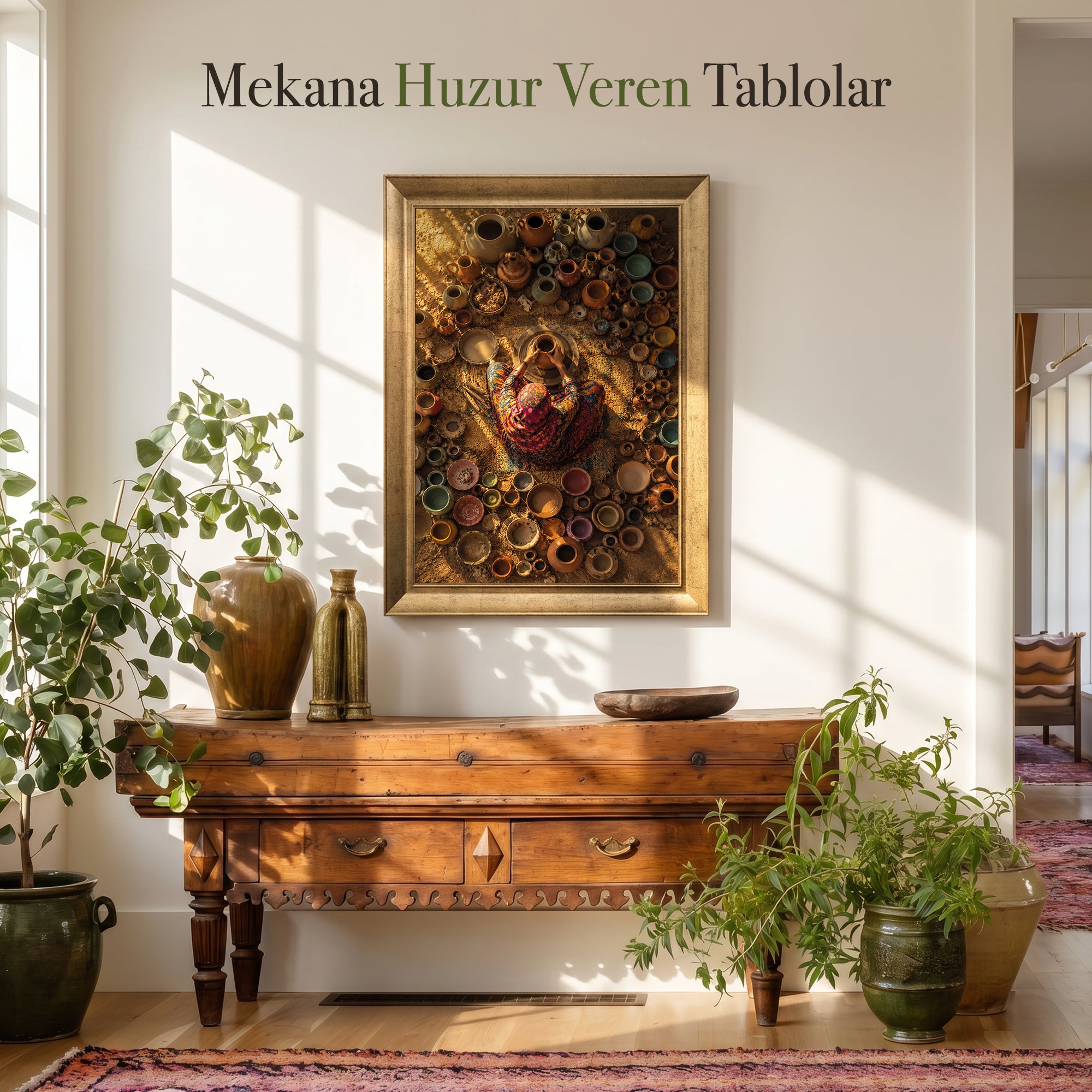 Vintage Vase and Flowers Canvas Painting