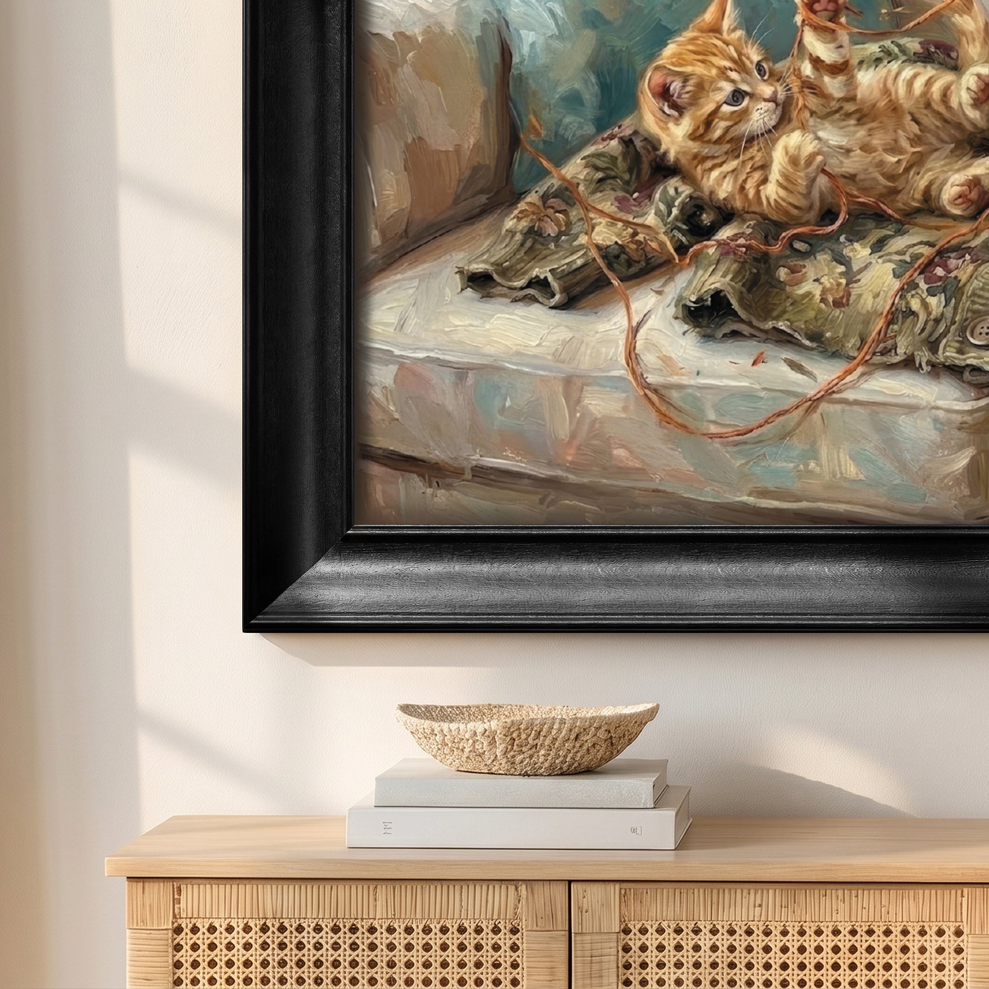 Vintage Vase and Flowers Canvas Painting