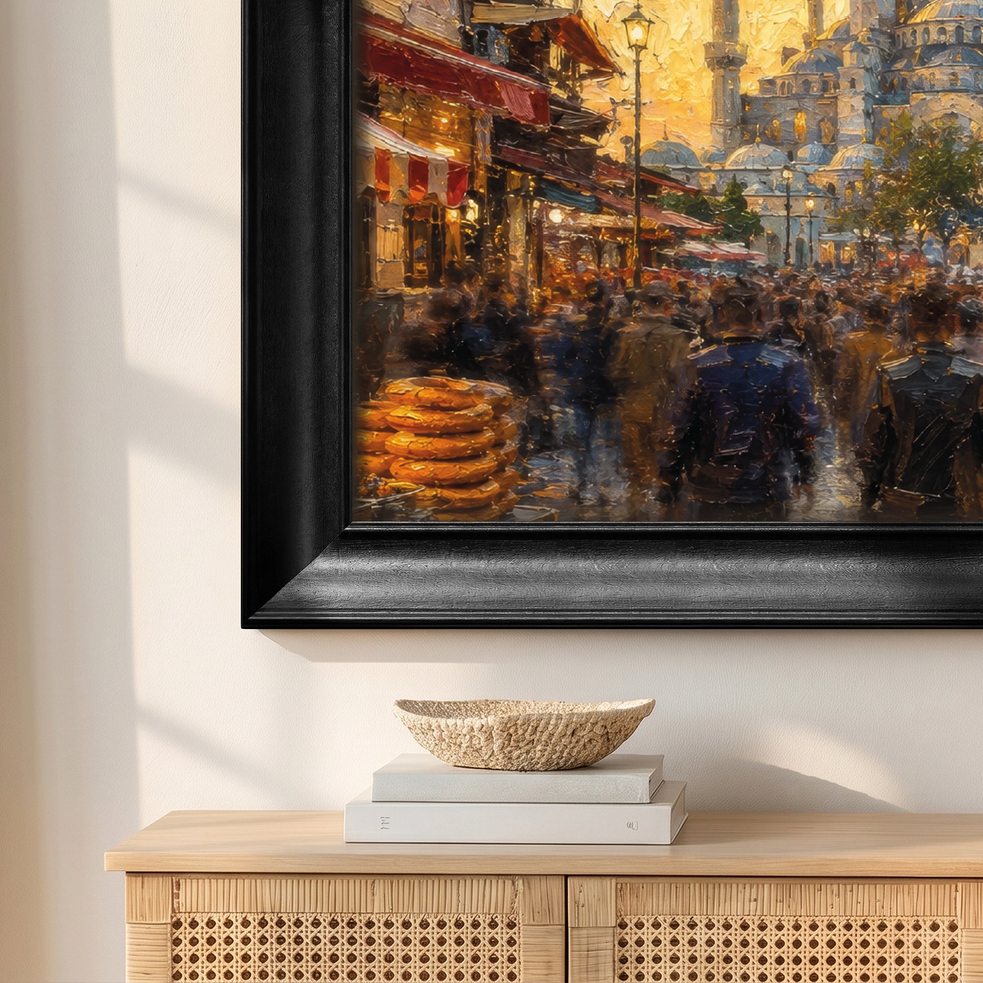 Vintage Vase and Flowers Canvas Painting