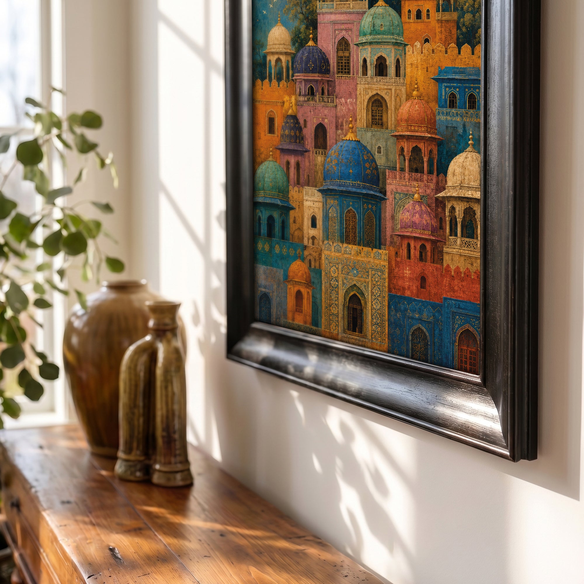 Vintage Vase and Flowers Canvas Painting