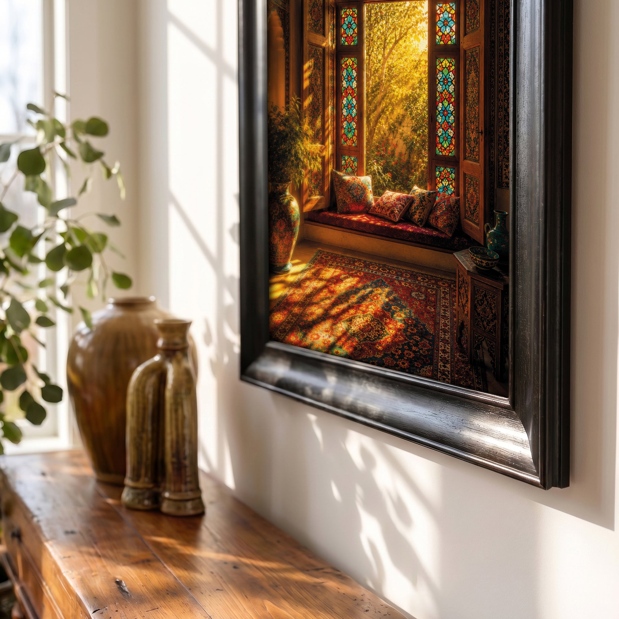 Vintage Vase and Flowers Canvas Painting