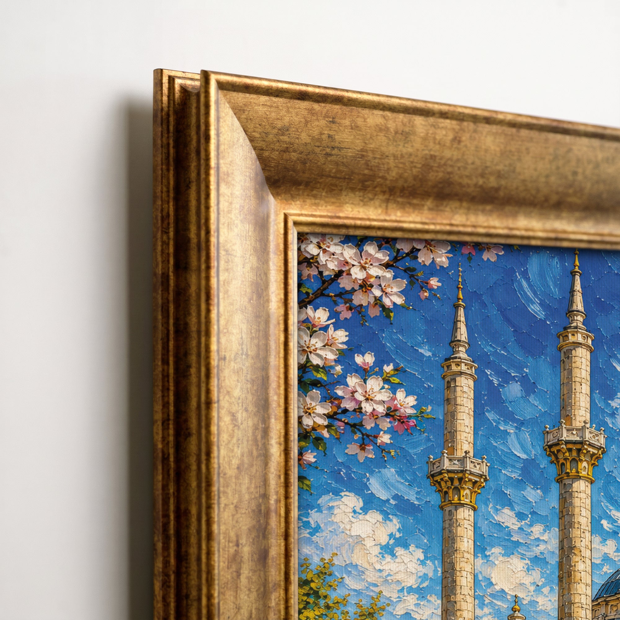 Vintage Vase and Flowers Canvas Painting