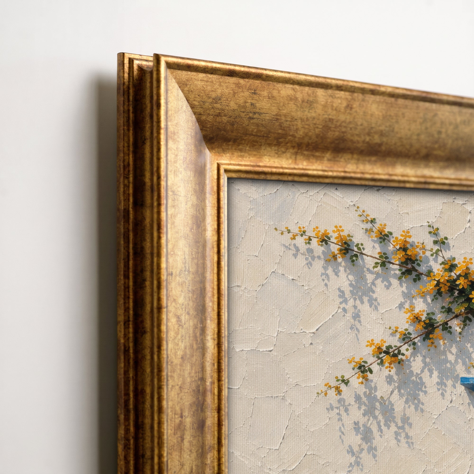 Vintage Vase and Flowers Canvas Painting
