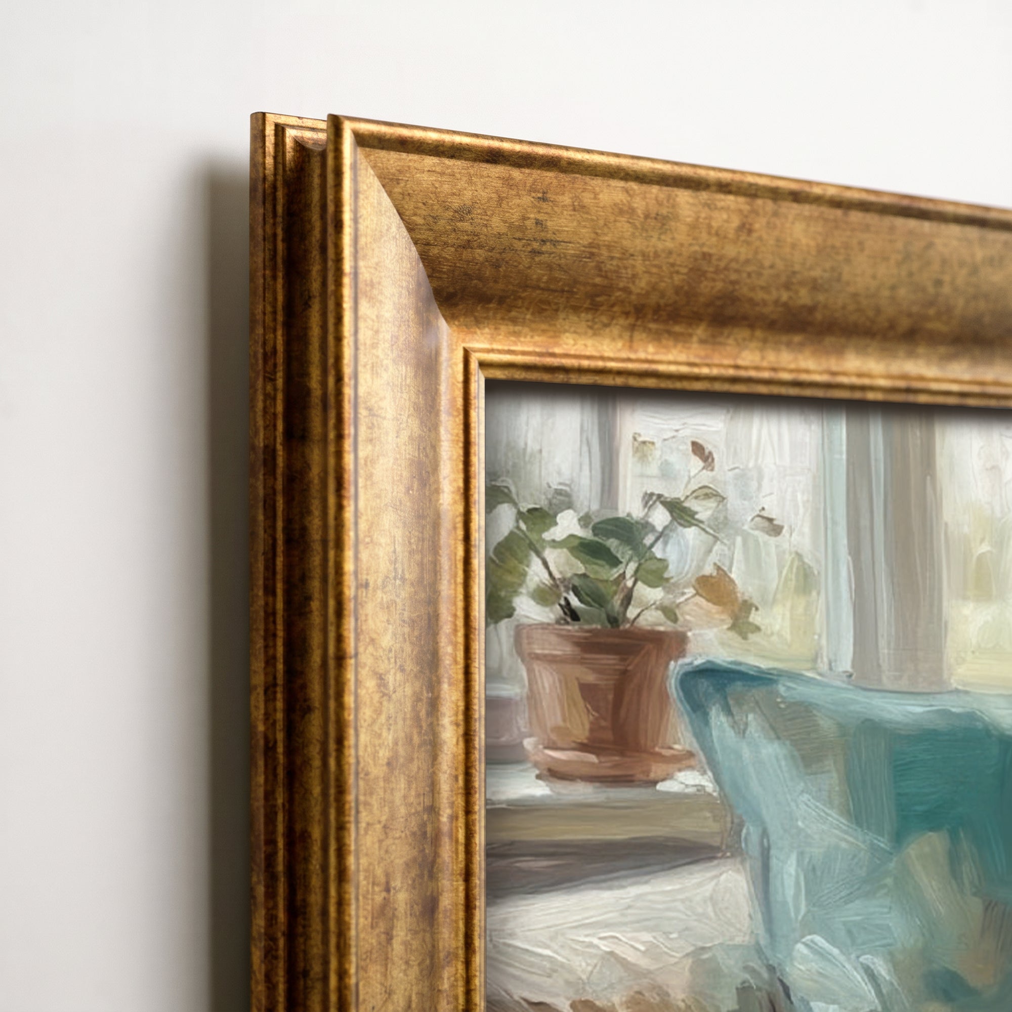 Vintage Vase and Flowers Canvas Painting