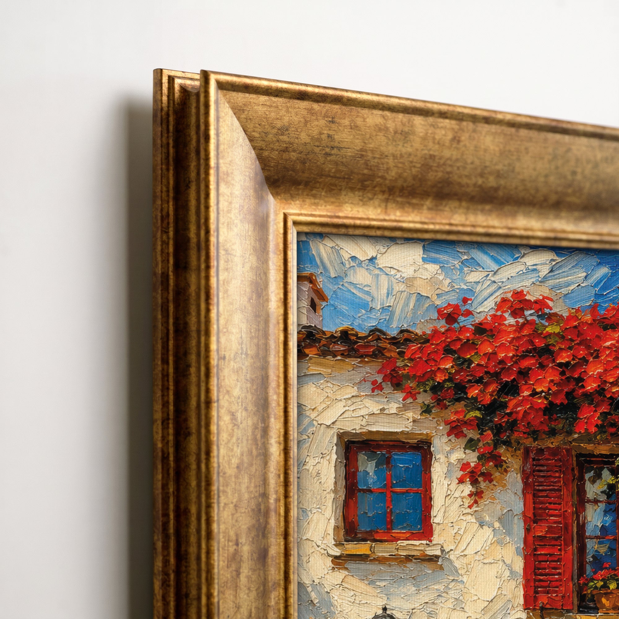 Vintage Vase and Flowers Canvas Painting