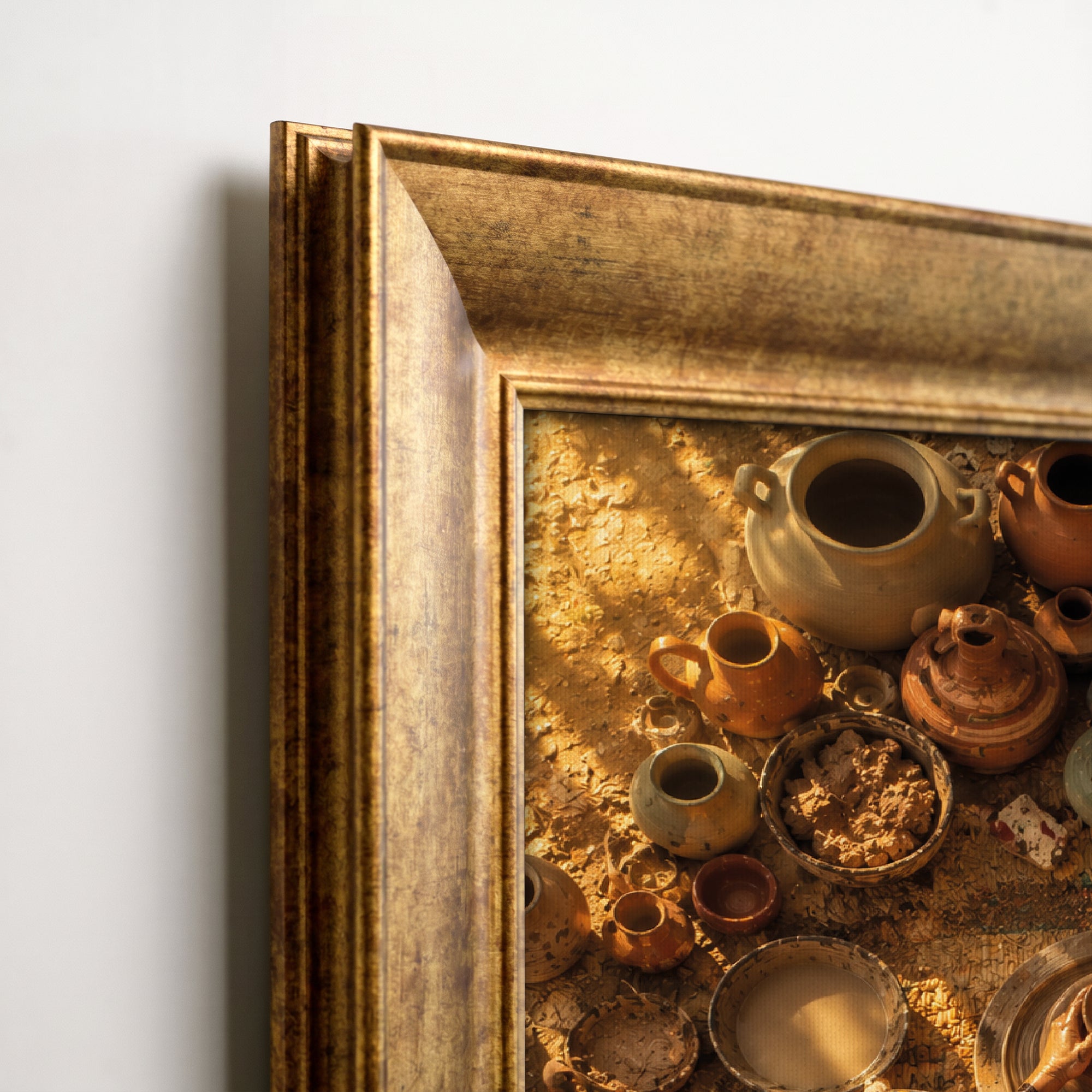 Vintage Vase and Flowers Canvas Painting