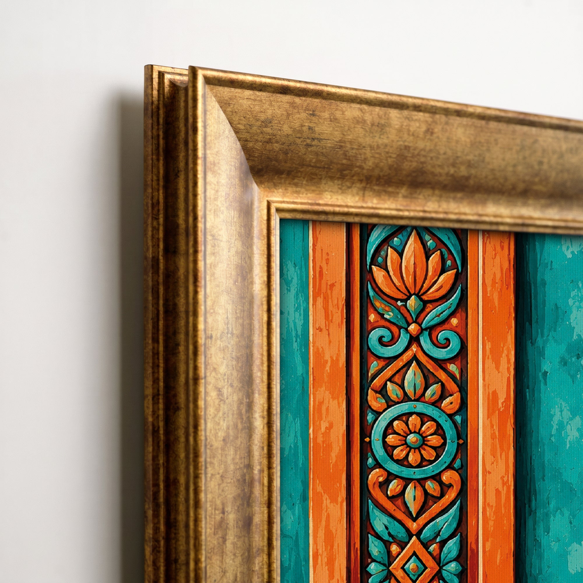 Vintage Vase and Flowers Canvas Painting