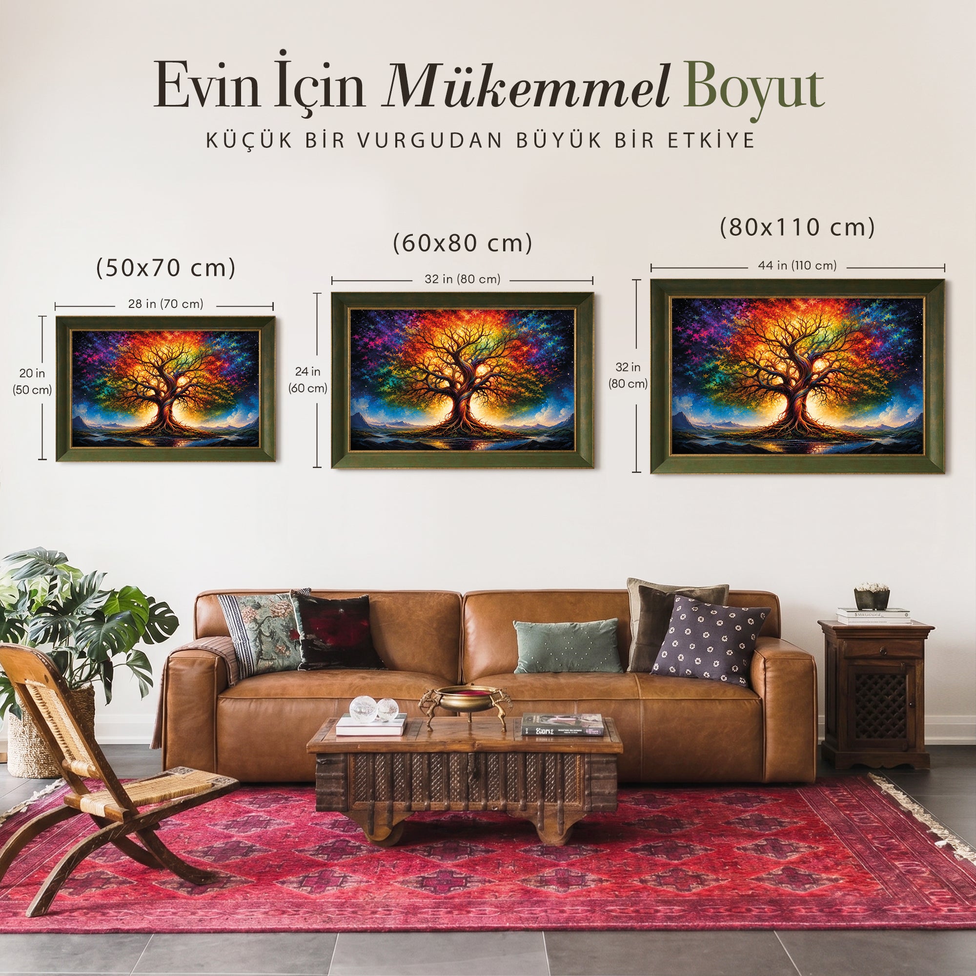 Hayat Ağacı Kanvas Tablo